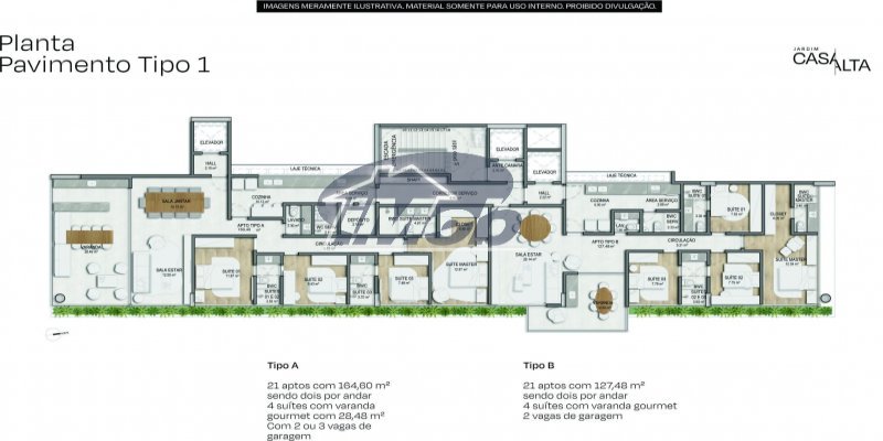 Apartamento de luxo com 4 quartos, 130m², à venda em Petrolina, Centro - Imob Petrolina